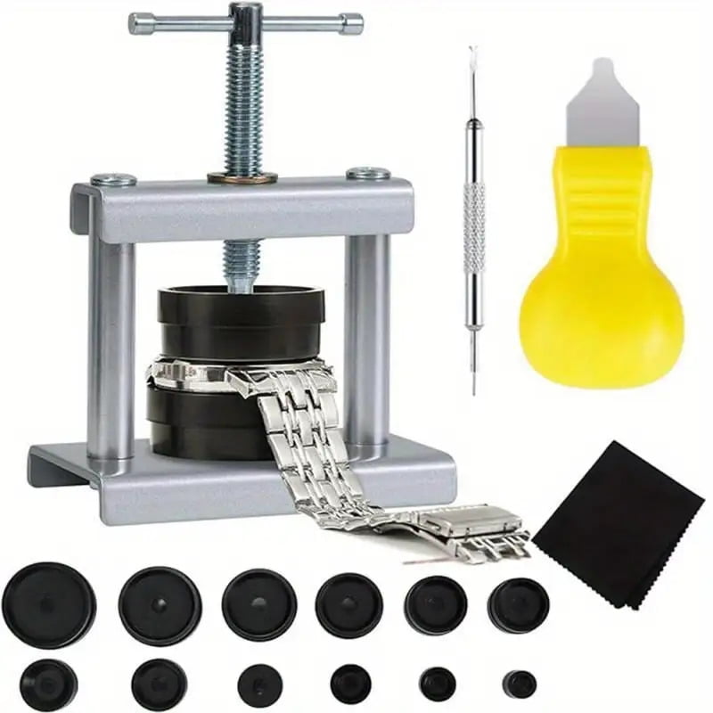 Watch Loading Tools VAETTLO Professional Watch Press Tool Kit with 12 Dies, for 16-50mm ...