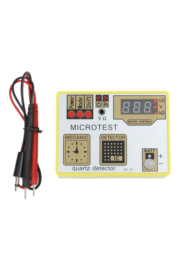 Watch Pulse Tester QD20 for Quartz Movement, Battery Tester for Lithium and Silver Oxide, Demagnetizer Function, Watch Repair Tool for s and Home Use