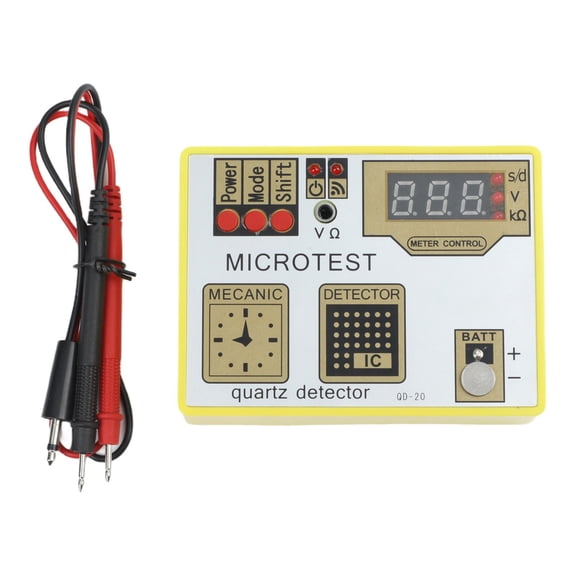 Watch Pulse Tester QD20 for Quartz Movement, Battery Tester for Lithium and Silver Oxide, Demagnetizer Function, Watch Repair Tool for s and Home Use