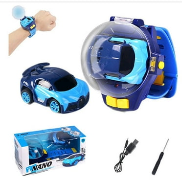 Watch Remote Control Car Toy ,2.4 Ghz Cute Wrist Racing Car Watch with USB Charging Cute Cartoon Rc Small Car, Remote Control Car Watch for Boys and Girls
