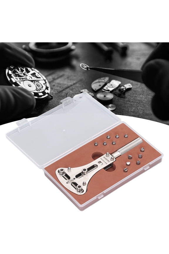 Watch Remover Tool, Watch Back Case Opener Easy Operation 3 Point with 12 Claws for 17-50mm Cases