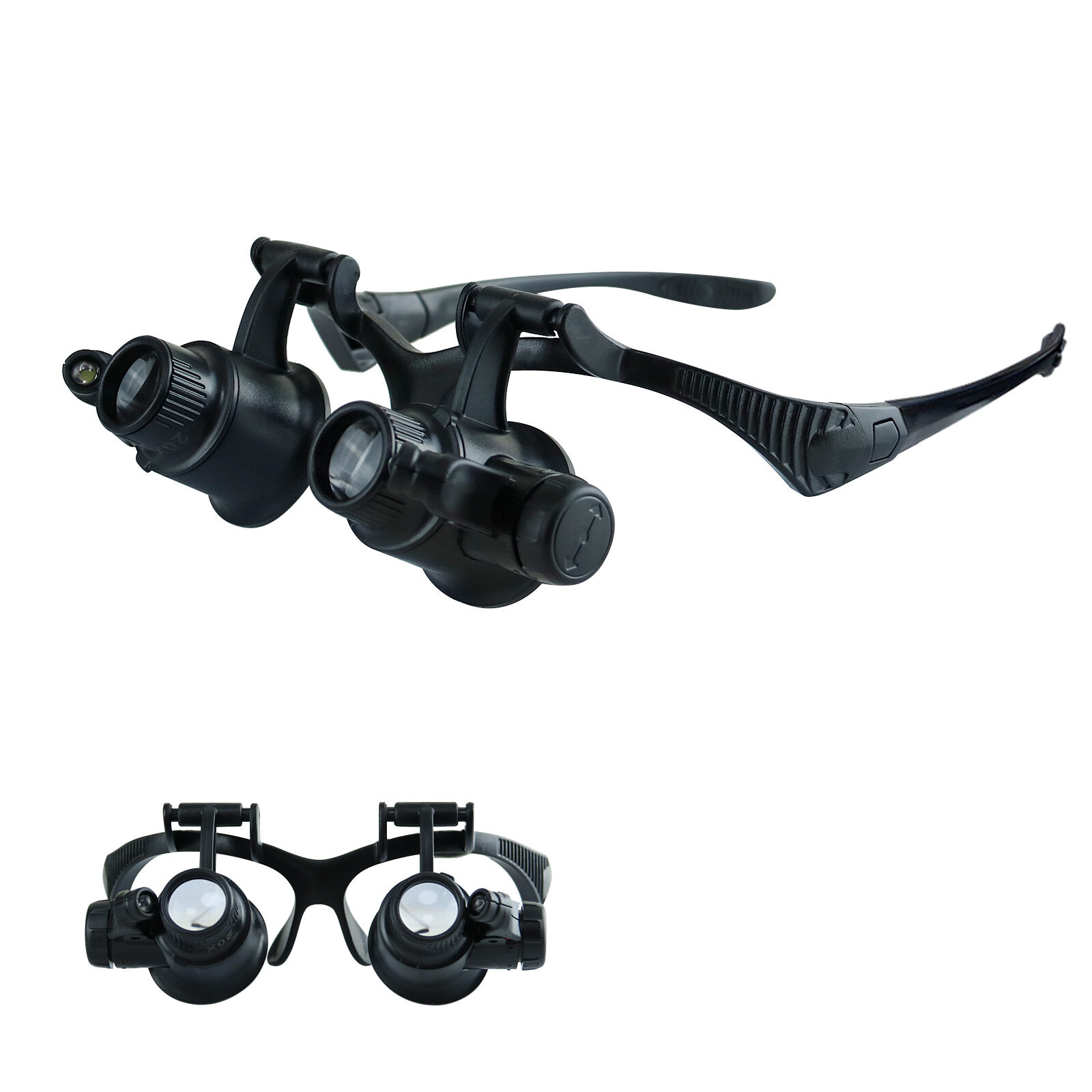 Watch Repair Glasses Eyewear Magnifier Loupe with LED 10X 15X 20X 25X