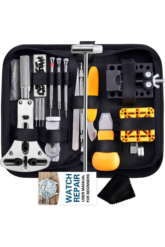 Watch Repair Kit,  187 count Watch Tool Kit with Watch Link Pin Remover Tools and Watch  Case  for Watch Strap Remover, Watch  , Watch Band Sizing, Watch Repair