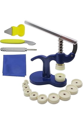 Watch Repair Kit Professional Watch Press Tool Set with Microfiber Cloth, Case Opener, and Back Closer | Battery Replacement Kit with Pry Tools for All Types of Watches