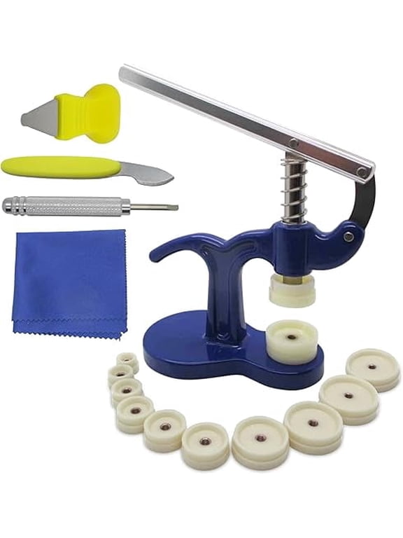 Watch Repair Kit Professional Watch Press Tool Set with Microfiber Cloth, Case Opener, and Back Closer | Battery Replacement Kit with Pry Tools for All Types of Watches