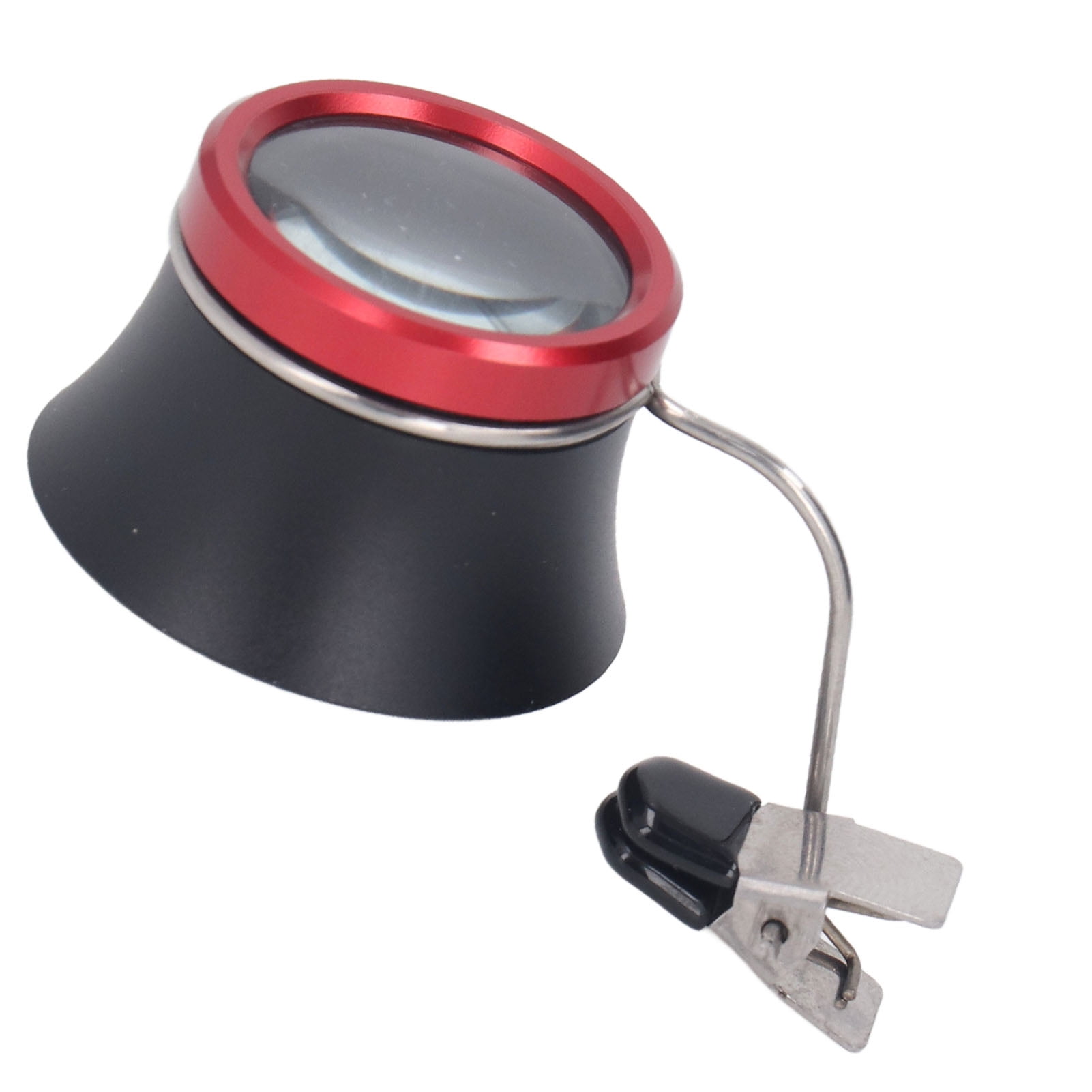 Watch Repair Loupe 10X Magnifying Glass With Clip PE Plastic Loupe