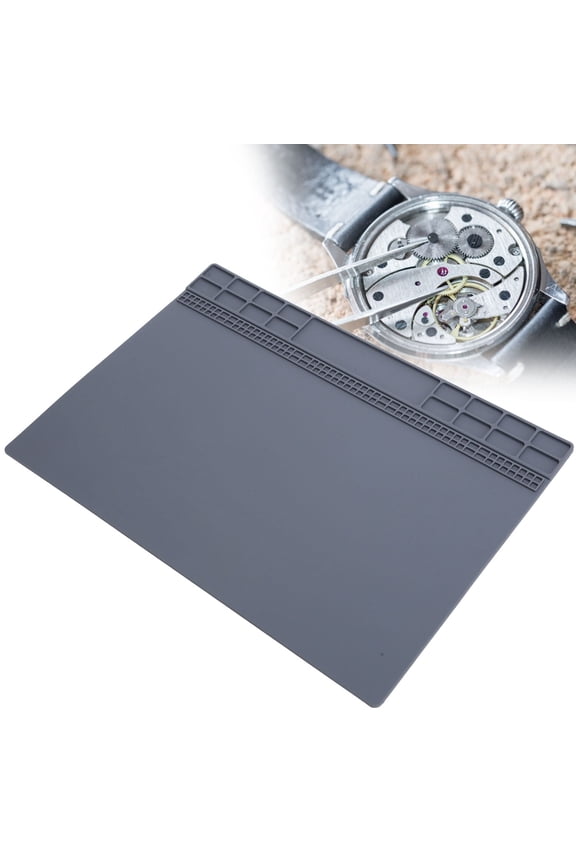 Watch Repair Pad Watch Repair Rubber Mat, Watch Repair Mat Watch Repair Pad Watchmaker Mat Non-Slip Watch Repair Accessory for Soldering CellPhone Electronics Watch Repair