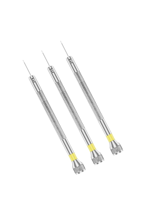 Watch Repair Screwdriver Specialists Removal Set Of 3 Interchangeable Blade High Strength Aluminum Construction