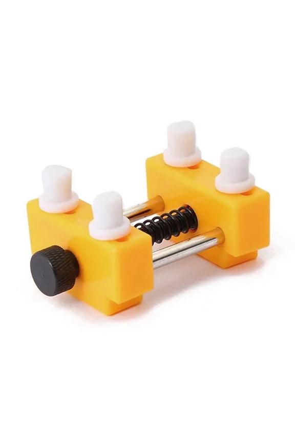 Watch Repair Stand Adjustable, Secure Clamping with Scratch Protection, for Watchmaker Workbench Setup and Daily, Yellow, 1pcs