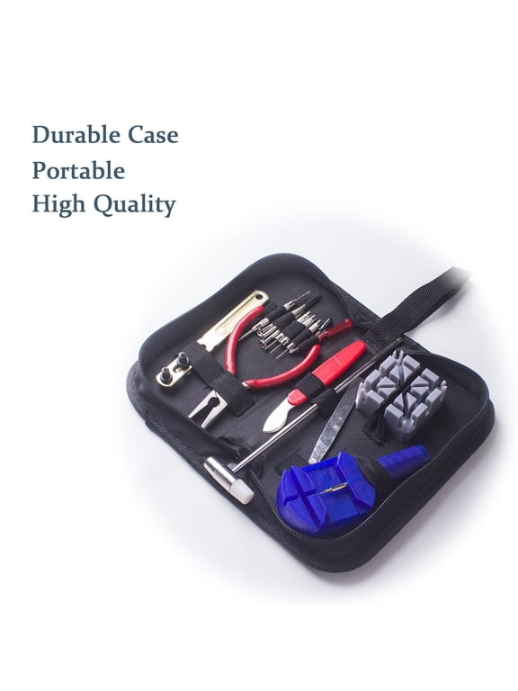 Watch Repair Tool Kit Set Zipper Bag Business Home Portable 16PCS