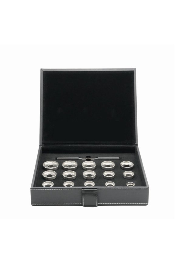 Watch Repair Tool Set, 15-piece watch case opener kit, stainless steel watch back cover opener.