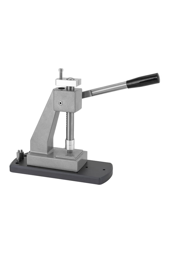 Watch Repair Tool, Watch Capping Machine with Ergonomic Handle, Steel and Aluminum Alloy Construction, Stable Base, Adjustable Height, Ideal for Timepiece Maintenance