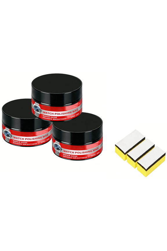 Watch Scratch Remover & Polishing Paste - Quick Gloss Repair Cream for Watches Rings Glass Steel Brass(LR 3 PCS)