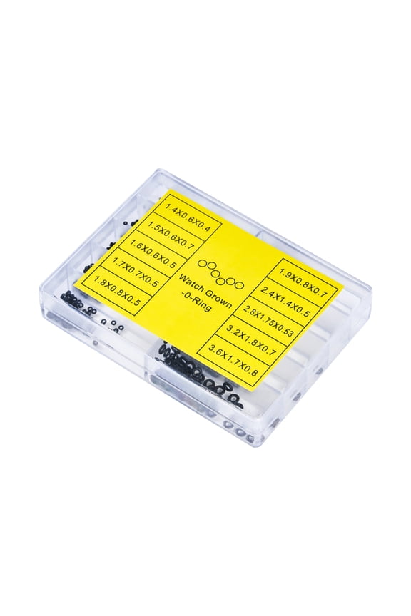 Watch Seal Washers, Seal Washer 500Pieces O Ring Rubber Watch Washer, Heat Resistant Repair Accessories Small Waterproof Assortment Kit for Crowns