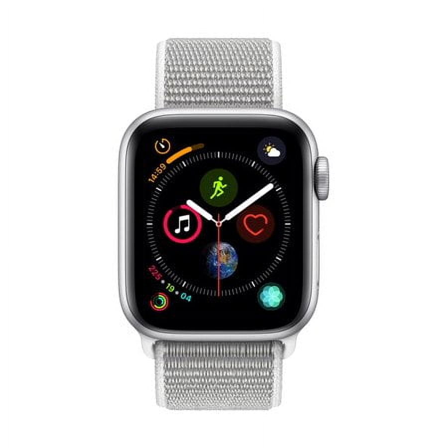 Watch Series 4 44mm Silver Aluminum Case Seashell Sport Loop MU6C2LL A pple Walmart