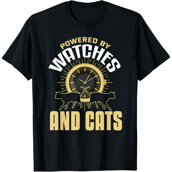 Watch Shirt Funny Cat Lover Timepiece Watch Collector T-Shirt