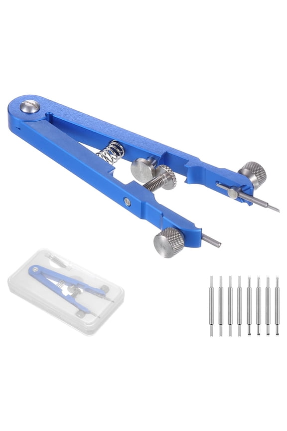 Watch Spring Bar Plier Tool Kit, Stainless Steel Pins Watch Band Link Pins Spring Bars Repair Tool for Metal Chain Leather Strap Watch