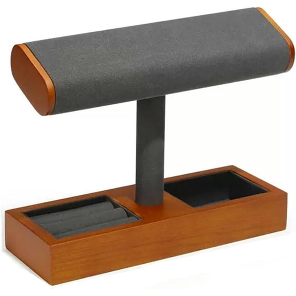 Watch Stand Jewelry Organizer Stand Multifunctional Jewelry Stand Necklace Bracelet Holder with Earrings Ring Tray Tabletop Display Jewelry Storage Rack Jewelry Display Stand(B)