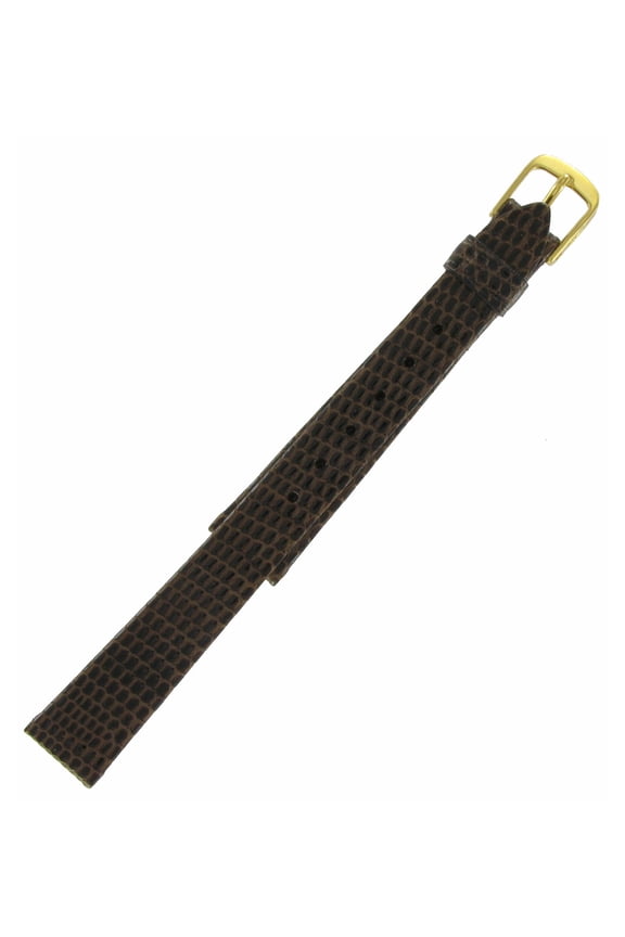 Watch Strap 14mm Dark Brown Ladies Genuine Lizard