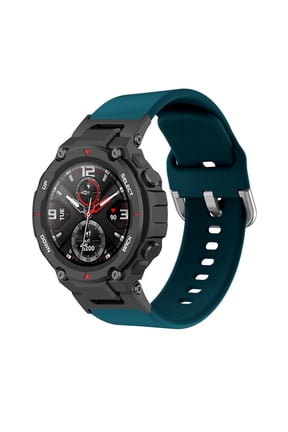 Watch Strap under $5! CQCYD Soft Silicone Watch Strap, Colorful Replacement Band for Amazfit T-Rex/Pro, 22mm Sport Wristband with Buckle, Hypoallergenic Comfort Strap for Fitness Watch