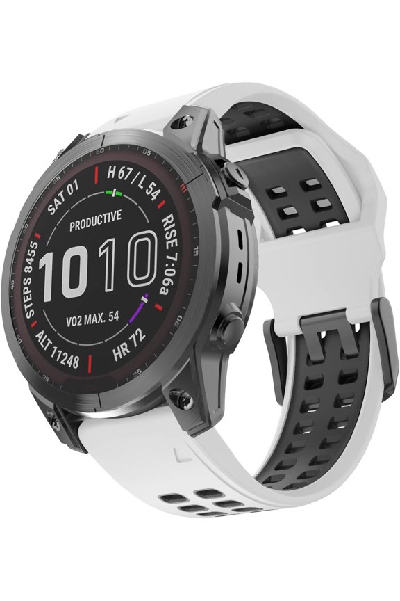 Watch Strap for Fenix 7/Fenix 5/5 Plus/Fenix 6/6 Pro, 22mm Quick Fit Silicone Replacement Band