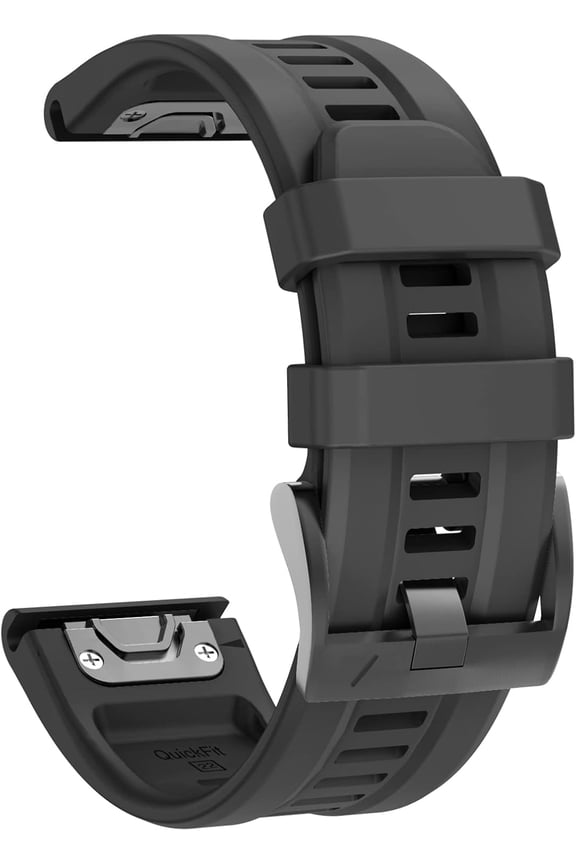 Watch Strap for Fenix 8 47mm/7/6 Pro/5 Plus, 22mm Silicone QuickFit Replacement Band for Approach S60/S62 Smartwatch