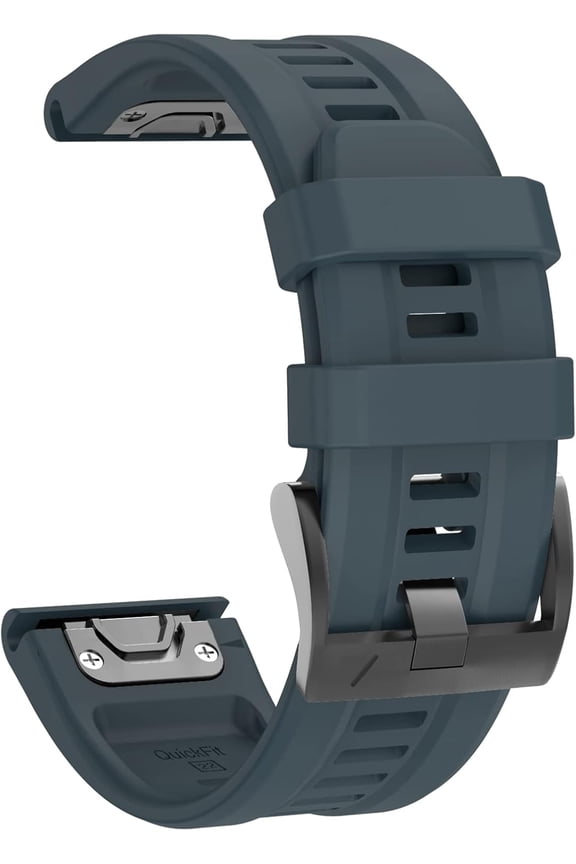 Watch Strap for Fenix 8 47mm/7/6 Pro/5 Plus, 22mm Silicone QuickFit Replacement Band for Approach S60/S62 Smartwatch