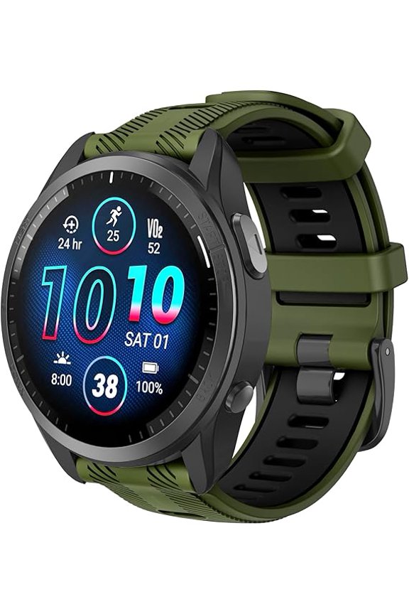 Watch Strap for Garmin Forerunner 965, Forerunner 955, Forerunner 945, Forerunner 935, Fenix 5Silicone Replacement Band 22mm