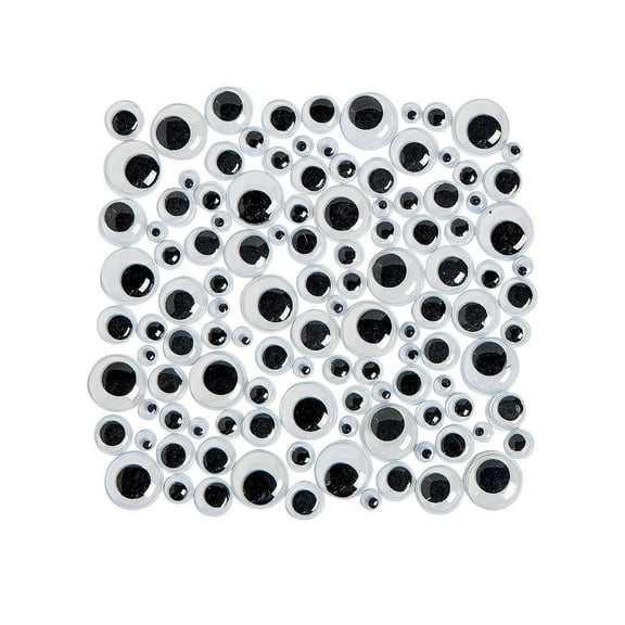 Watch Them Wiggle Eyes - Black - Craft Supplies - 500 Pieces