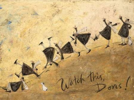 Watch This Doris Canvas Art - Sam Toft (18 x 24)
