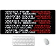 thumbnail image 1 of Watch Your Thoughts Motivational Words Quotes Mouse Pad 35.4 X 15.7 Inch XXL Full Desk Mousepad Extended Large Non-Slip Rubber Base Waterproof Big Keyboard Mat with Stitched Edges for Office, 1 of 6