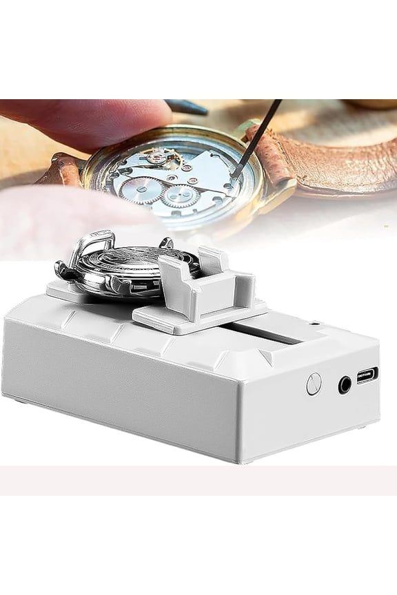 Watch Timing Machine Tester High Precision Timegrapher for Watch Movement, Supports Dotted Line & Sound Waveform, Rising Angle Settings