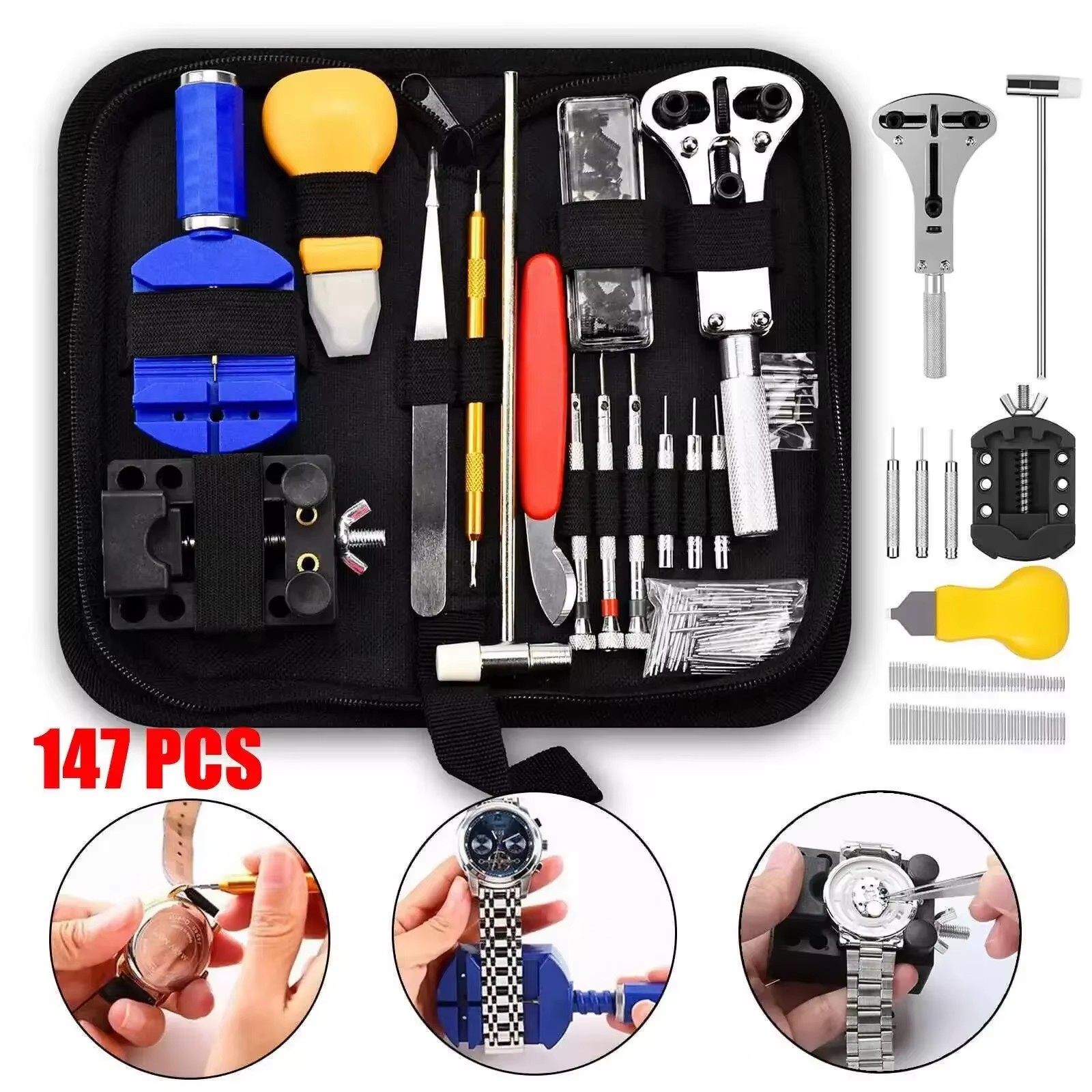 Watch Toolkit Professional Repair Kit, Watch Repair Tool Set Watch