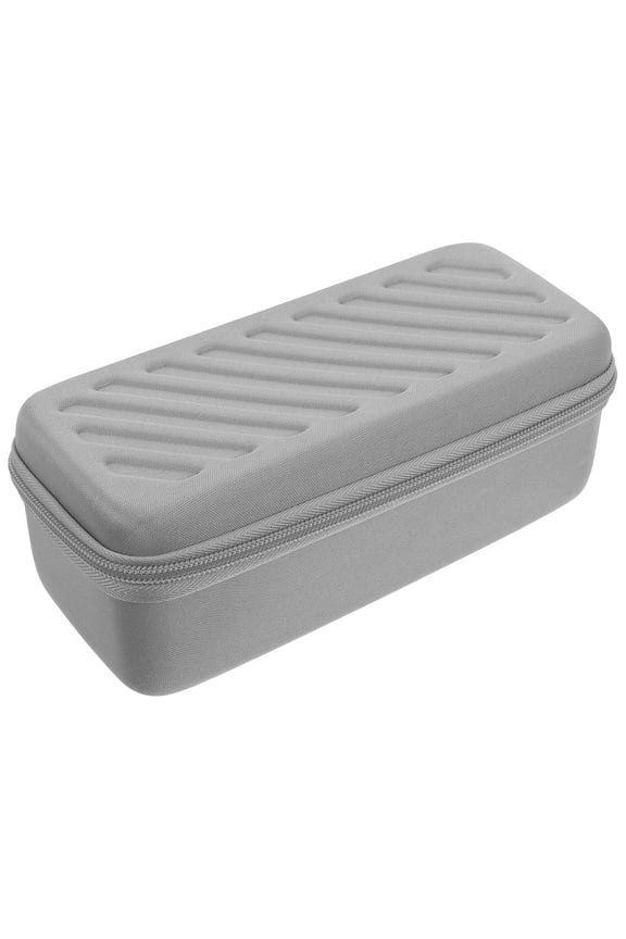 Worgeous Portable Travel Watch Case with 3 Slots, Grey EVA Shockproof Storage Box for Watches and Accessories