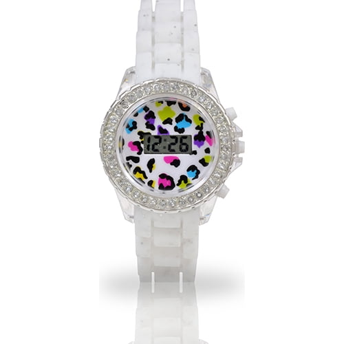 Watch Unisex in Multi Color Cheeta Print with LCD Display - WM41660DWM