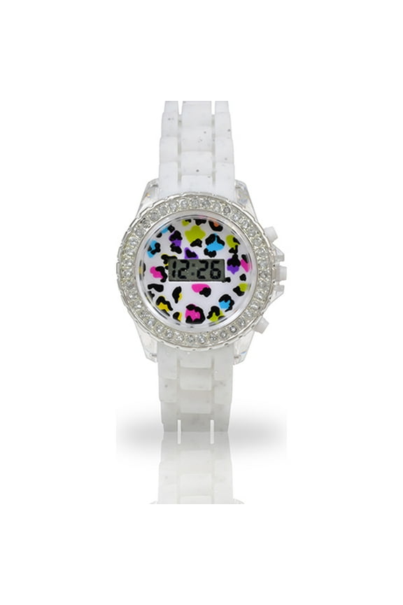 Watch Unisex in Multi Color Cheeta Print with LCD Display - WM41660DWM