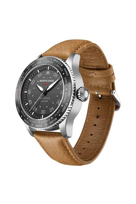 Watch,Watch Solar Powered Watch Pilot Waterproof Vision To 180 Functional Men North 50m Waterproof Watch Men 180 Solar Vision To