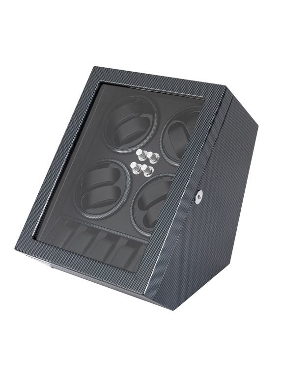 Watch Winder 8+5 Slots Lock & Key Automatic Watch Winder Box 5 Modes LED Light Exquisite Quiet Safe Storage Display for Automatic Watches