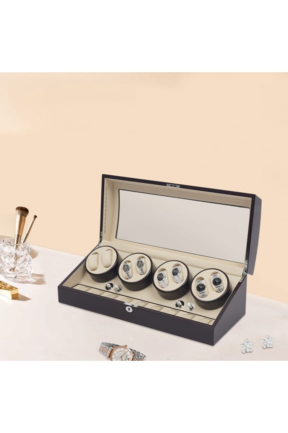 Watch Winder for Automatic Watches, Automatic Watch Winder 8+9 Display Box, Watch Display Case