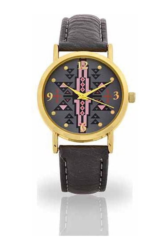 Watch Womans Gray Ombre Printed Dial Watch, Faux Band - WM201517