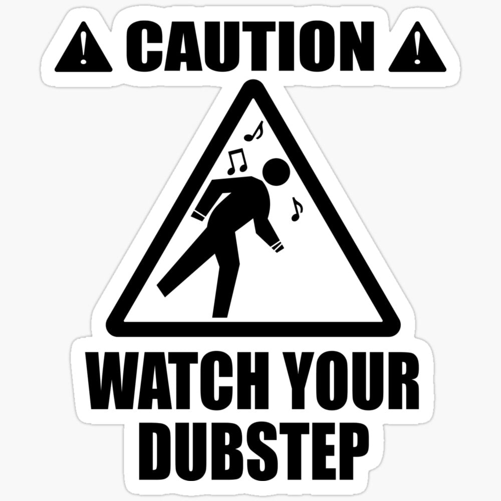 Watch Your Dubstep (Black) Sticker Phone Decal Water Bottle Stickers ...