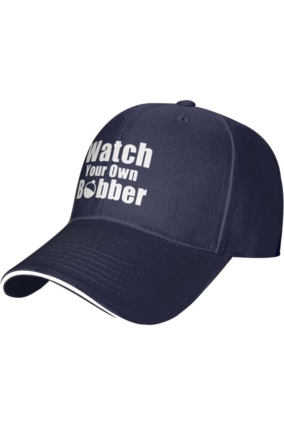Watch Your Own Bobber Hat for Men Women Adjustable Baseball Cap Black Dad Hat Outdoors