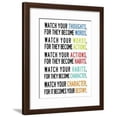 thumbnail image 1 of Watch Your Thoughts Colorful, Framed Art Print Wall Art Sold by Art.Com, 1 of 6