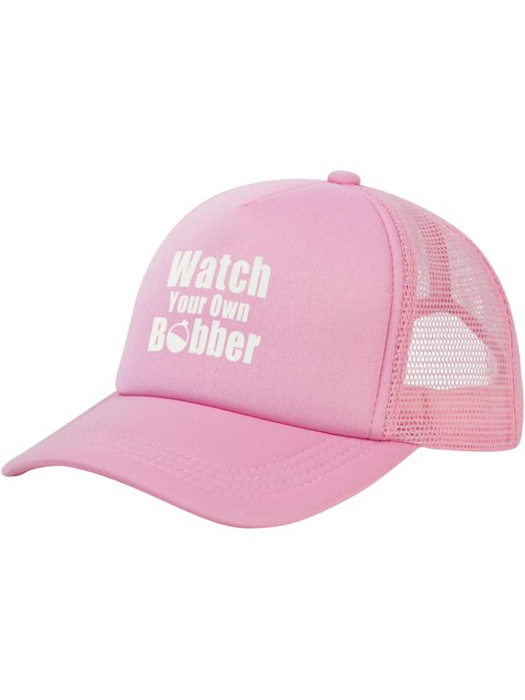 Watch Your own Bobber Mesh Back Hat for Men Women Adjustable Fashion Baseball Cap Black Summer Hat