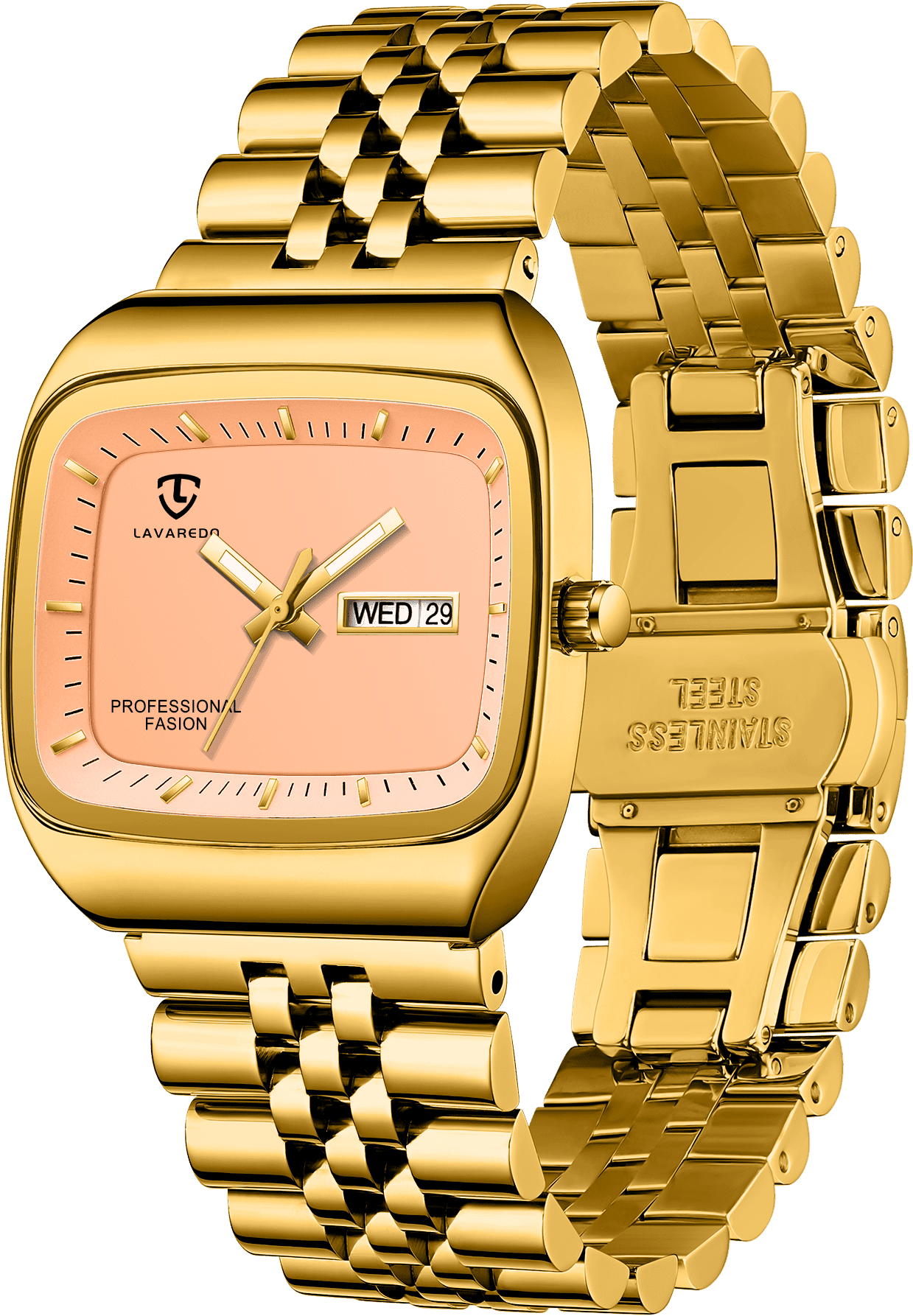Watch for Men Luxury Casual Man Watches Waterproof Quartz Watch with Stainless Steel Strap,Rectangular Dial, Luminous Hands Birthday Gift for Men