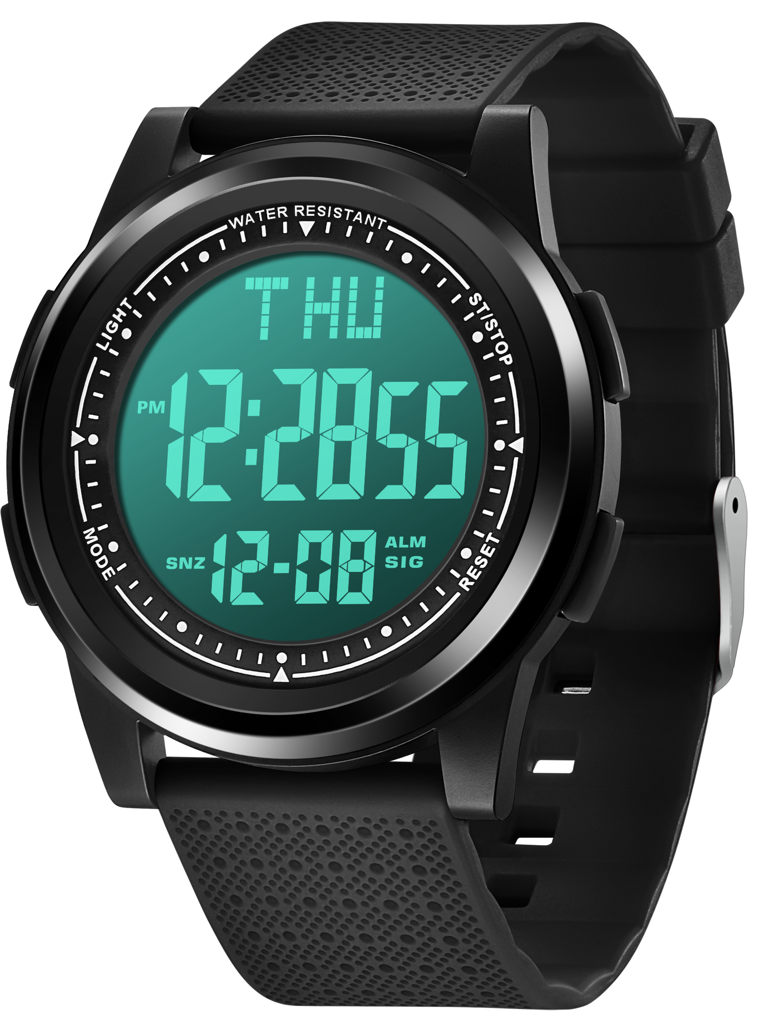 Casio Men's Dual Time Digital Watch, Green/Black W800HM3AVCF