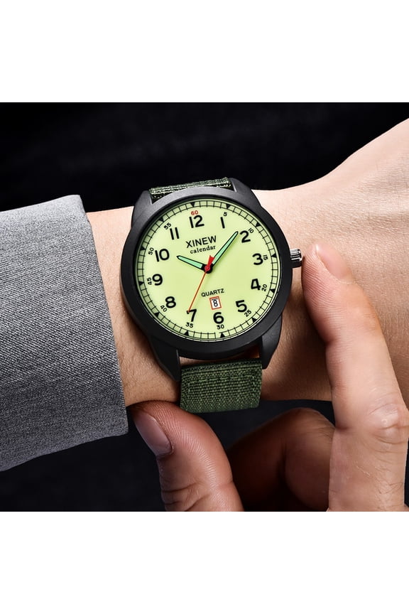Men's Nylon Waterproof Date Quartz Watch Analog Quartz Wrist Watches Watch for Nurses Women Woman's Smart Watch Gswh1000-1 Watch for Seniors Men's Sports Watch Wave Watch Gbd-h1000 Womens Watches