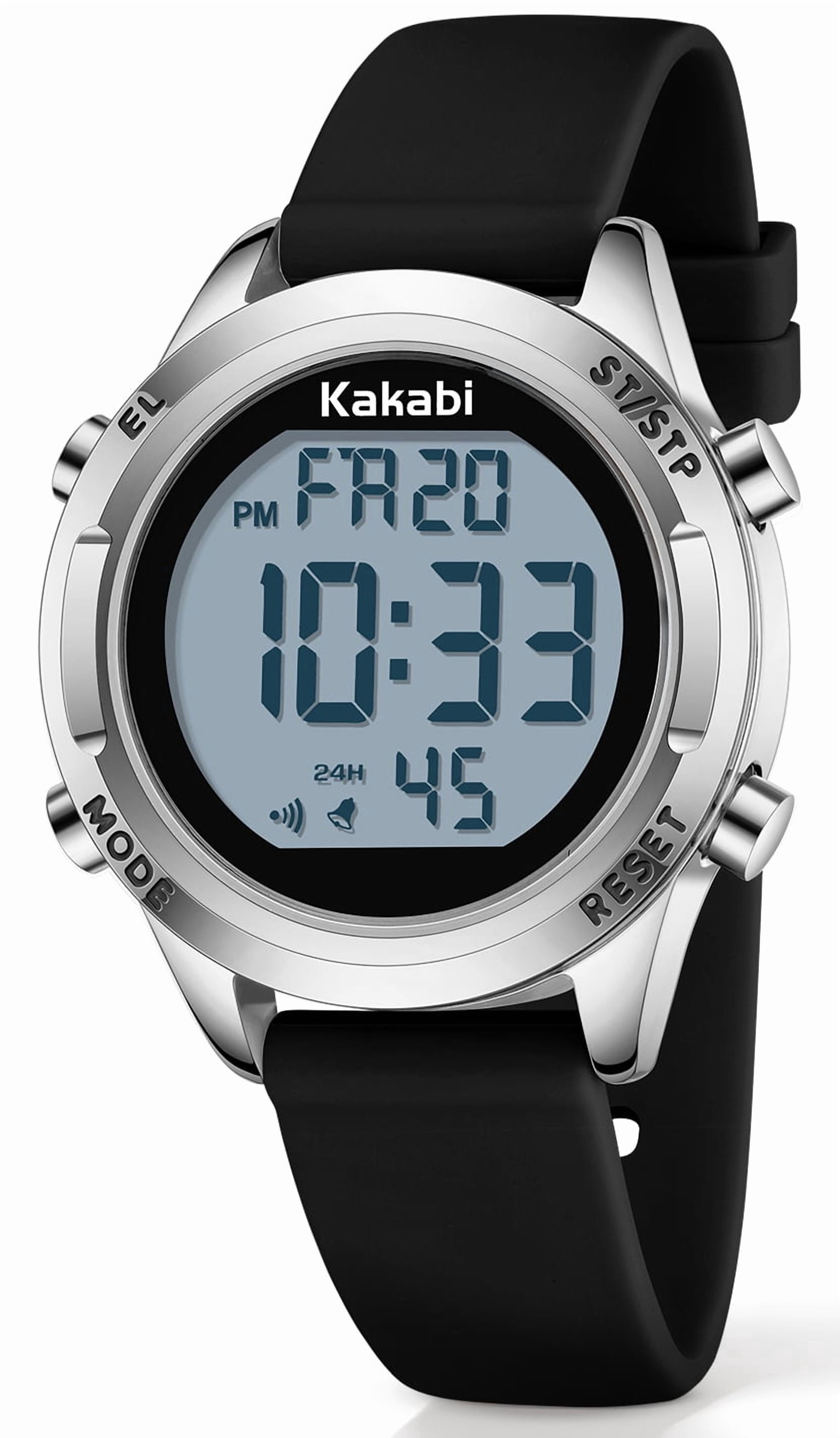 Watch for Women,Digital Sport Women Wristwatch with Silicone Strap ...