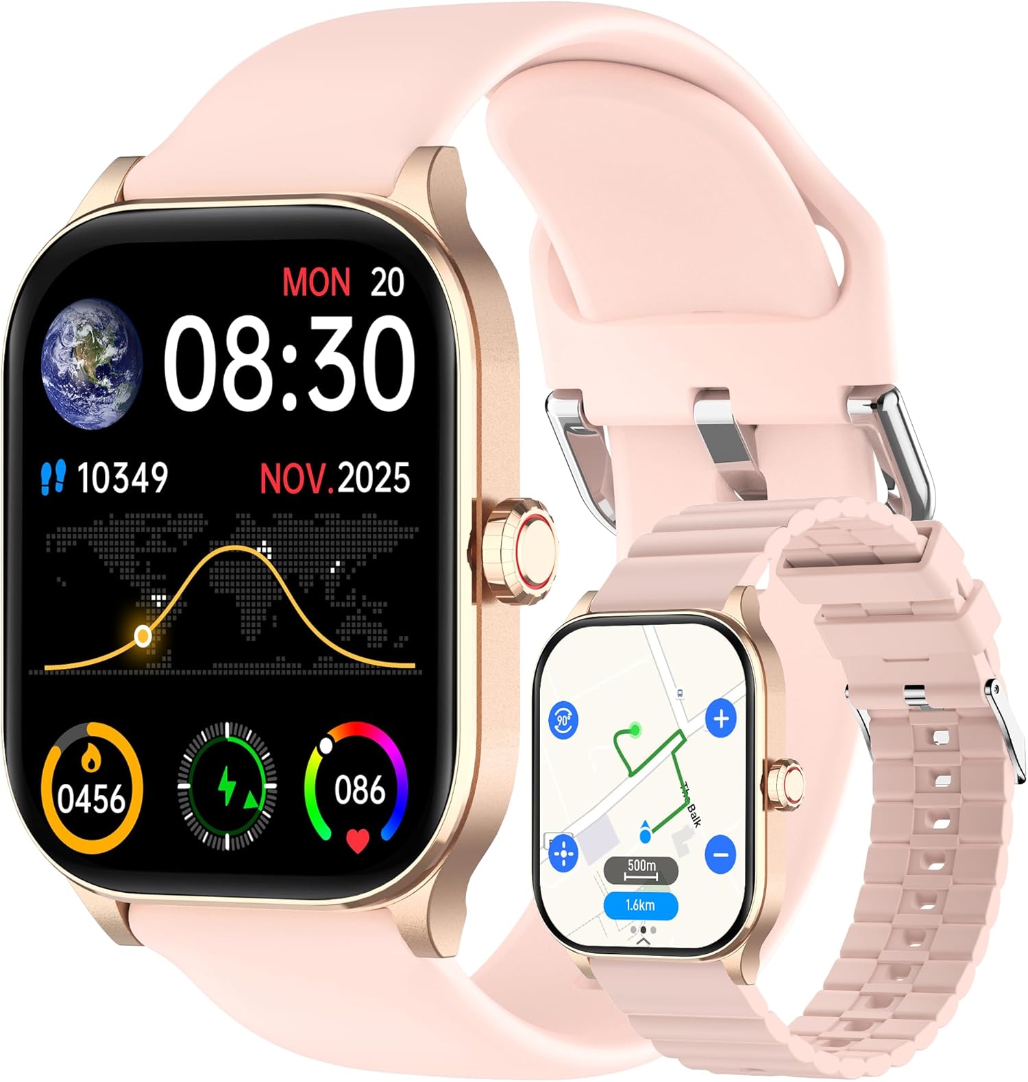 Watch with Built-in GPS and Offline Maps, 1.96