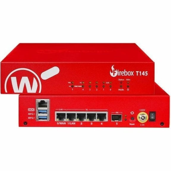 WatchGuard Firebox T145 Network Security/Firewall Appliance (wgt145643)
